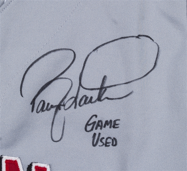 Lot Detail - 2000 Barry Larkin Game Issued and Signed 1969 TBTC