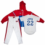 1984 Barry Larkin Full Olympic Uniform with Warmup Jacket- Jersey - Pants (Larkin LOA)