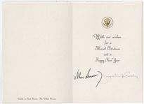 1963 White House Christmas Card Signed by President and Mrs. Kennedy  (PSA/DNA)-(One of Only 15 Signed Prior to Death)
