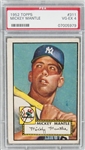 1952 Topps #311 Mickey Mantle Rookie Card - PSA VG-EX 4
