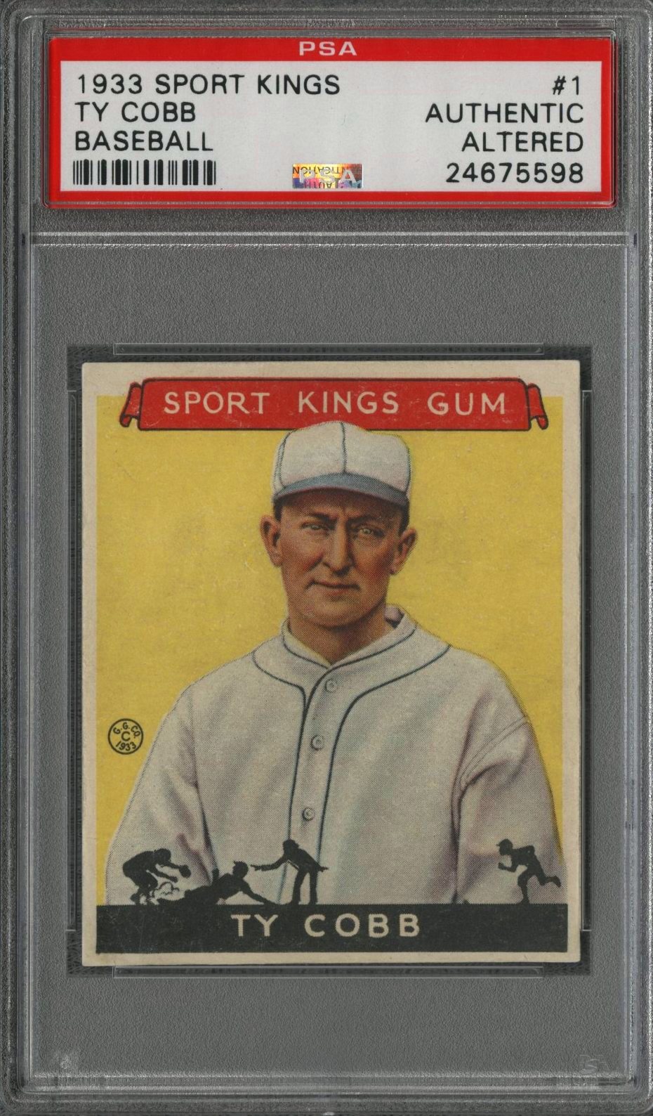 Lot Detail - 1933 Sport Kings #1 Ty Cobb - PSA Authentic