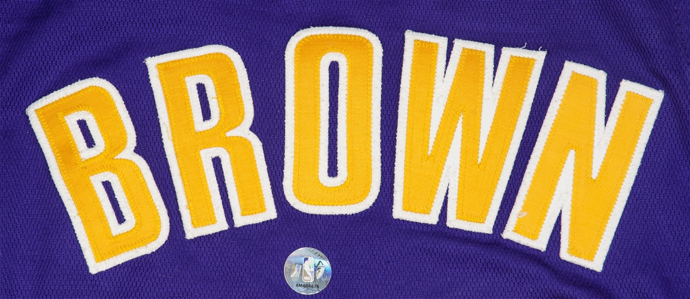 Shannon Brown Signed Los Angeles Lakers 2010 NBA Finals Custom Jersey –