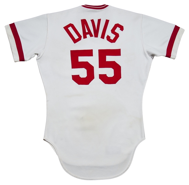 Lot Detail - 1984 Eric Davis Game Used and Signed Cincinnati Reds Home  Rookie Jersey (Photomatched & JSA)