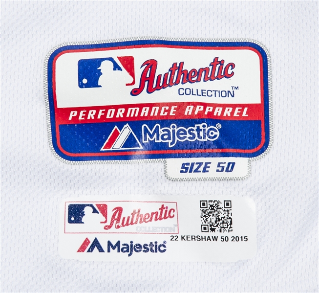 Clayton Kershaw Authentic Game-Used Jersey from 8/16/20 Game vs LAA - Size  48