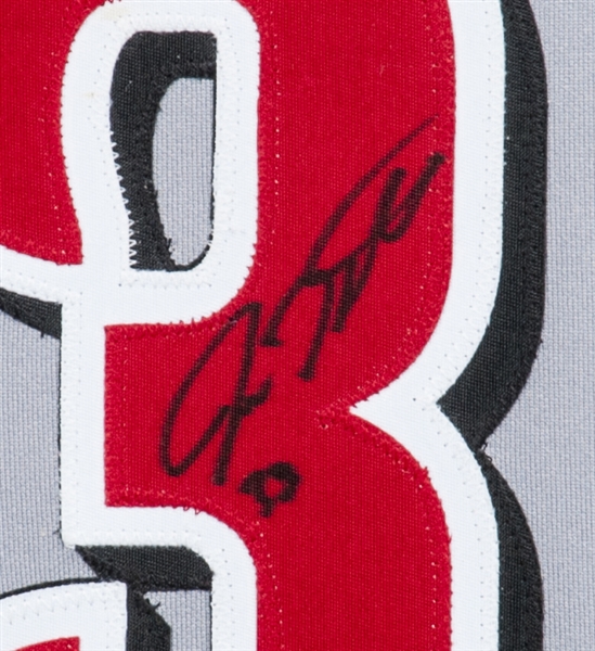 Josh Hamilton Autographed Framed Rangers Jersey