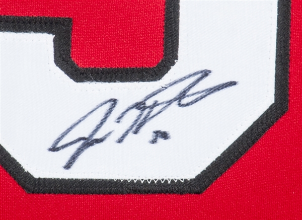 Josh Hamilton Autographed Framed Rangers Jersey