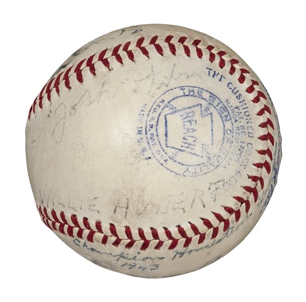 Lot Detail - One of a Kind RARE 1943 Negro League Champion