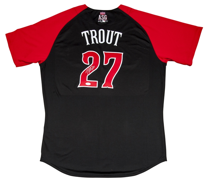 Mike Trout Signed 2015 MLB All Star Jersey MVP Los Angeles Angels JSA LOA
