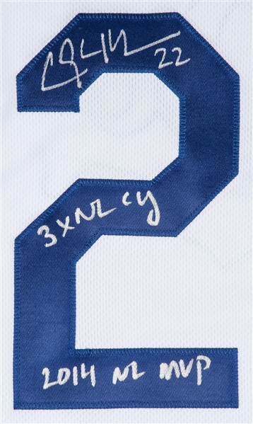 Los Angeles Dodgers Clayton Kershaw Autographed White Nike Jersey Size L  JSA Stock #212240 - Mill Creek Sports
