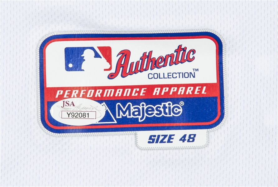 Los Angeles Dodgers Clayton Kershaw Autographed White Nike Jersey Size L  JSA Stock #212240