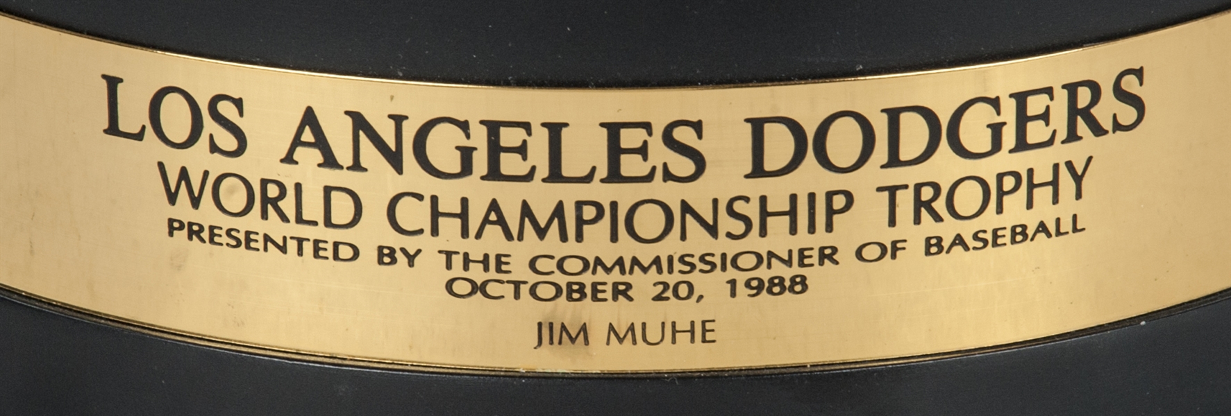 1988 Dodgers World Series Trophy Presented to Jeff Hamilton