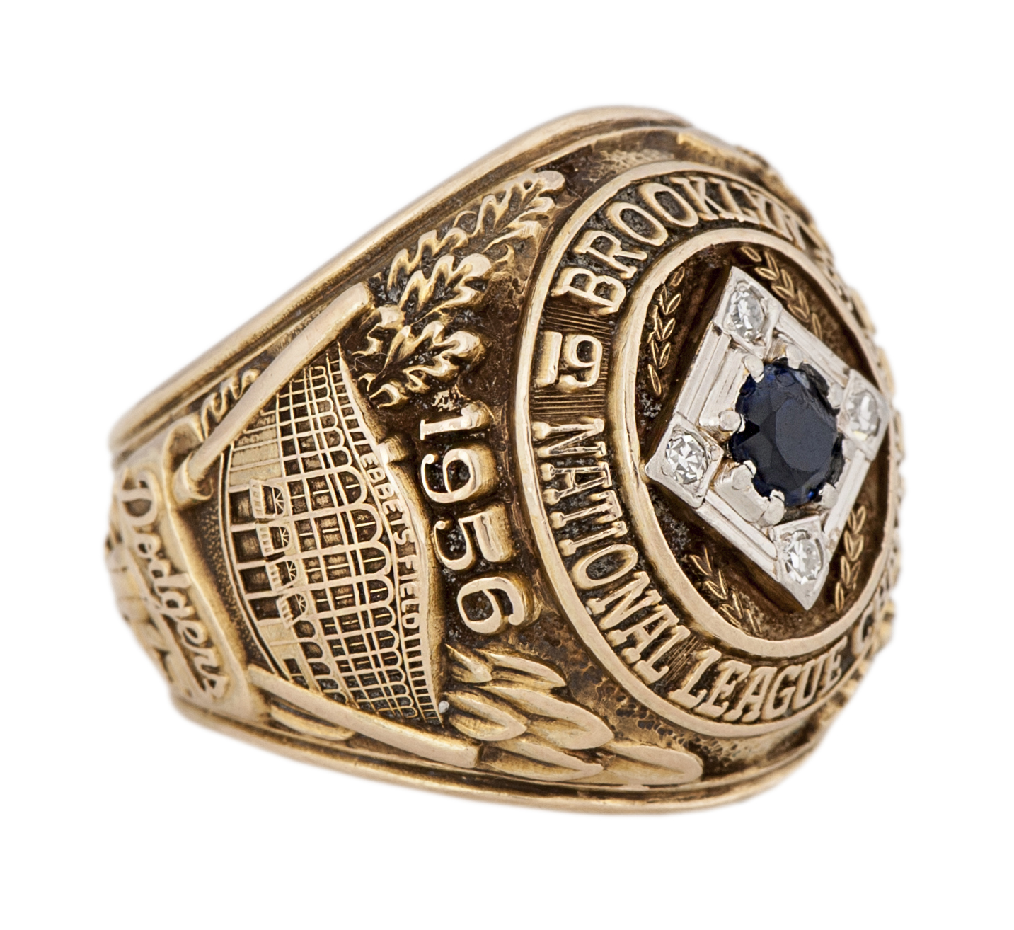 Lot Detail - 1956 Brooklyn Dodgers N.L. Championship Player's Ring ...