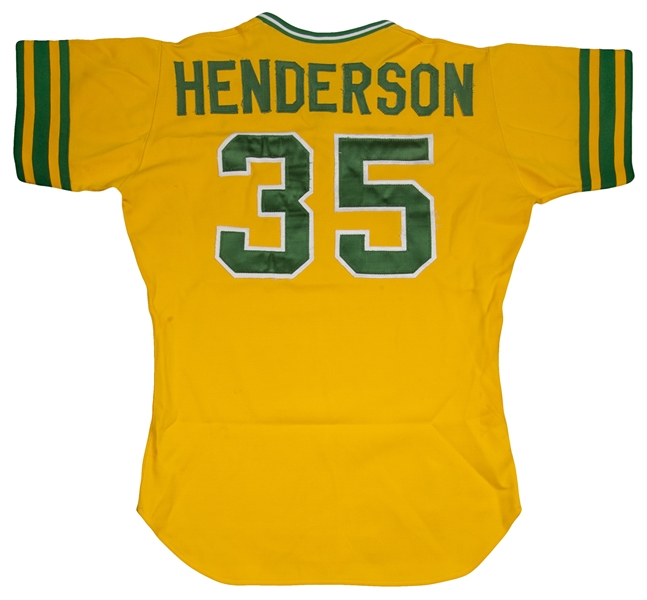 Lot Detail - Incredible 1980 Rickey Henderson Game Used Oakland