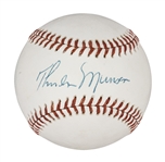 Stunning Thurman Munson Single Signed Official  American League Baseball (PSA/DNA 8.5 - Mint 9 Signature)