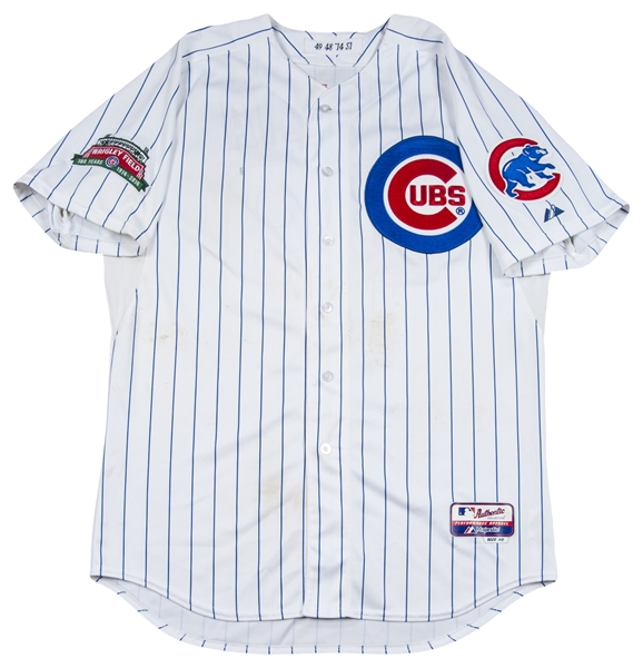 2014 Chicago Whales Striped Baseball Jersey Wrigley Field