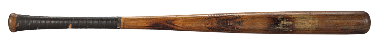1908-1910 Ty Cobb J.F. Hillerich and Son Louisville Slugger Professional Model Highest Graded Game Used Decal Bat (MEARS A-8)