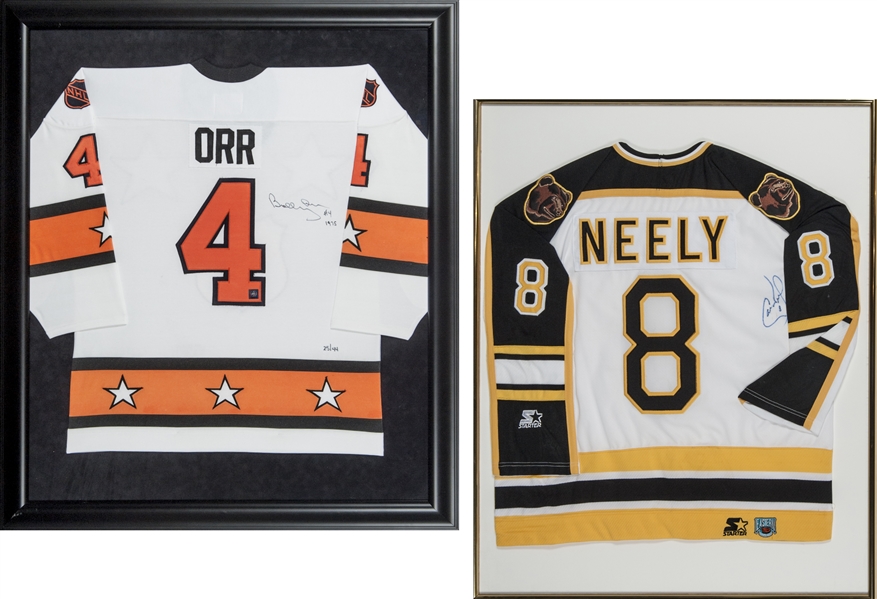 Lot Detail - Bobby Orr Signed & Framed Boston Bruins Jersey