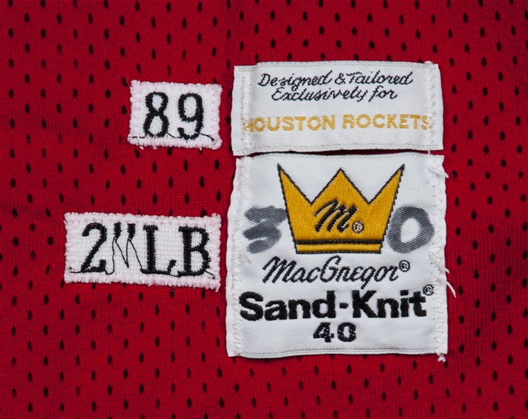 Houston Rockets Kenny Smith Sand Knit Jersey size 40