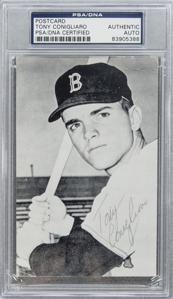 Tony Conigliaro Boston Red Sox Signed PSA Photo 1970 to Girl
