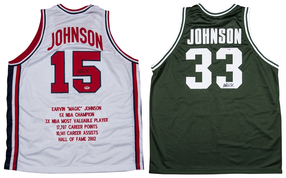 Magic Johnson MSU Basketball Jersey