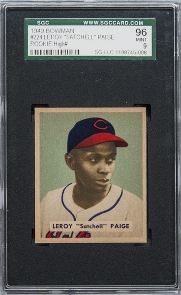 1949 Bowman #224 Satchell Paige – SGC 96 MINT 9 "1 of 1!"