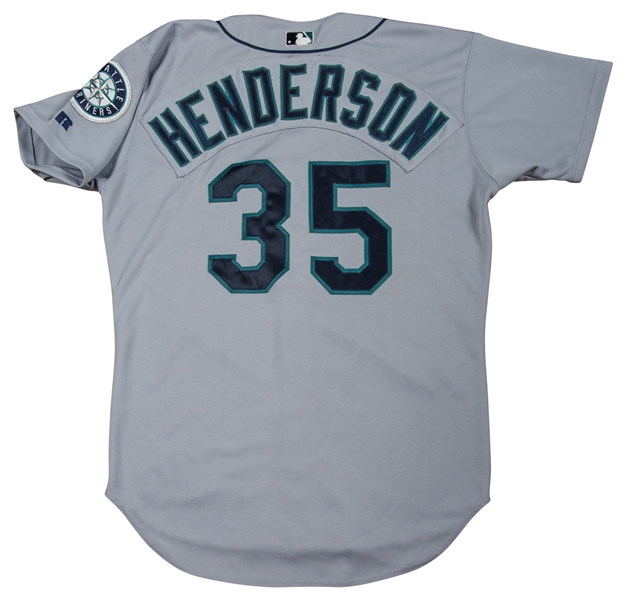 Lot Detail - 2000 Rickey Henderson Game Used Seattle Mariners Road