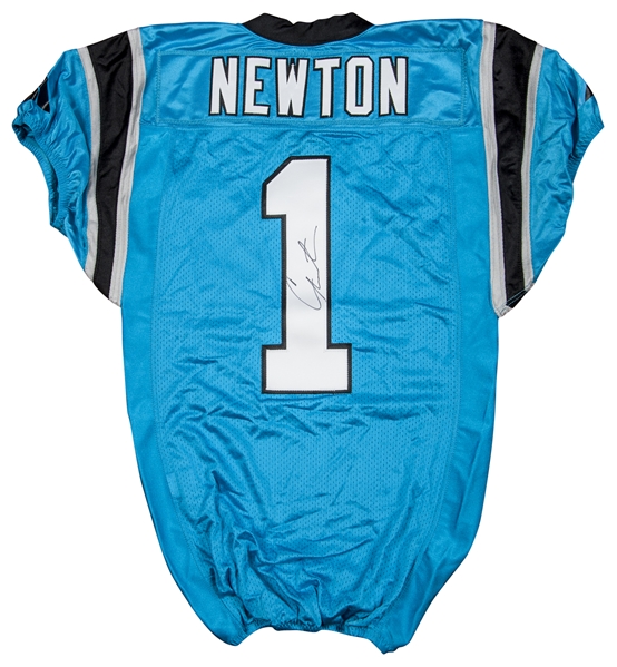 game worn cam newton jersey