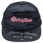 Mickey Mantle Autographed Sporting News Cap (PSA/DNA)