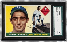 1955 Topps #123 Sandy Koufax Rookie Card – SGC 96 MINT 9