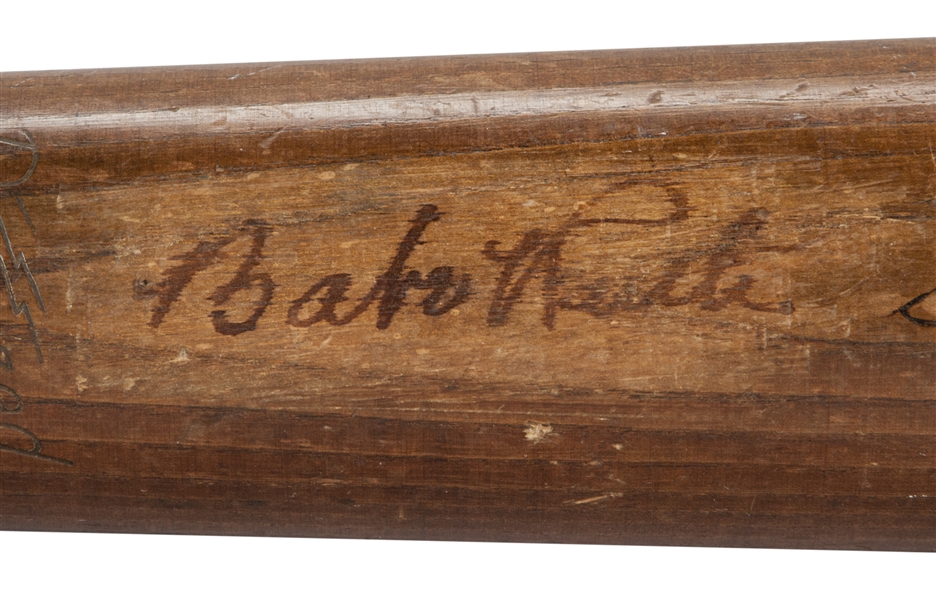Lot Detail - Babe Ruth Signed 1930s Model Babe Ruth Louisville