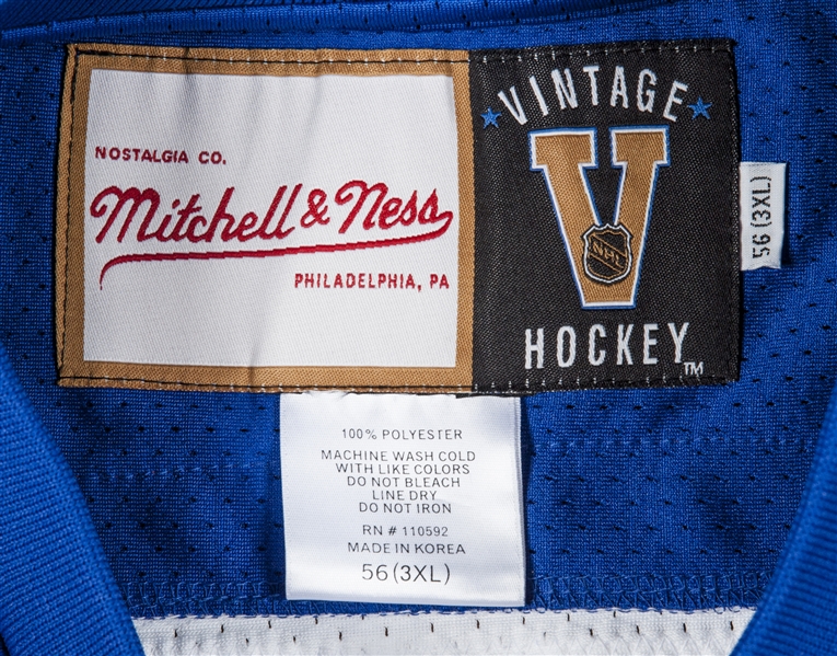 Mitchell & Ness Blue Line Wayne Gretzky Edmonton Oilers 1986 Jersey S