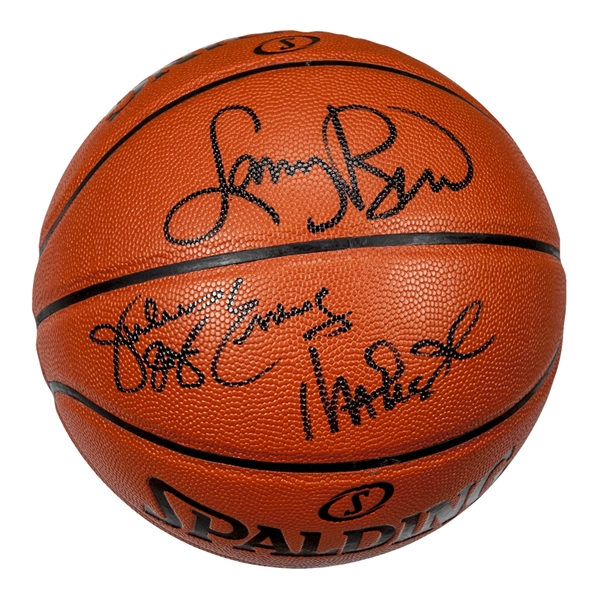 Basketball Signed by Larry Bird, Magic Johnson and Julius Dr. J -  CharityStars