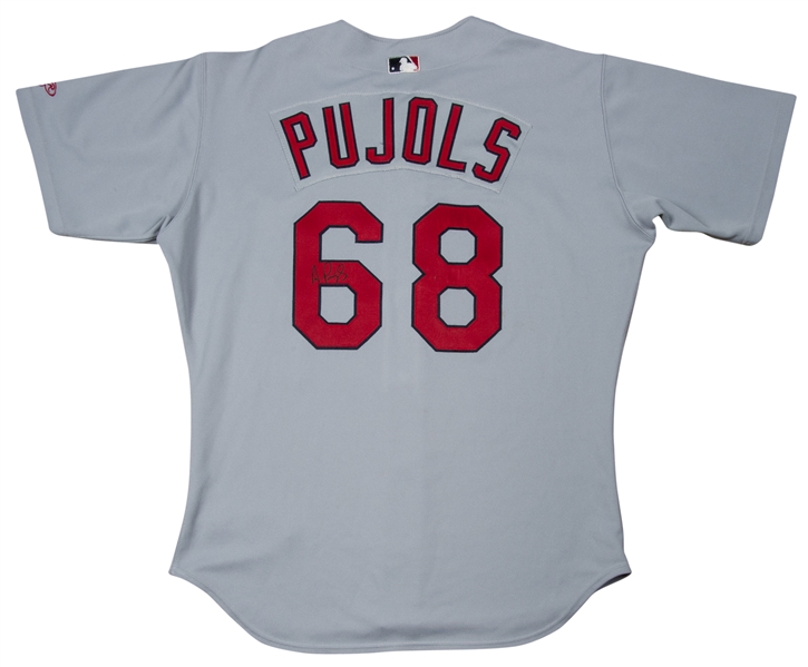 2002 Albert Pujols Game-Used, Autographed Cardinals Jersey
