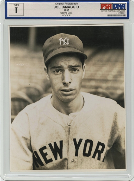 1936 NY Yankees & Giants Stars at World Series, Orig Type 1, Rookie  Dimaggio++