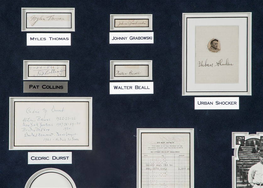 Lot Detail - 1927 Murderers Row Signed Baseball with Ruth, Gehrig, Meusel  & Lazzeri LOA PSA/DNA