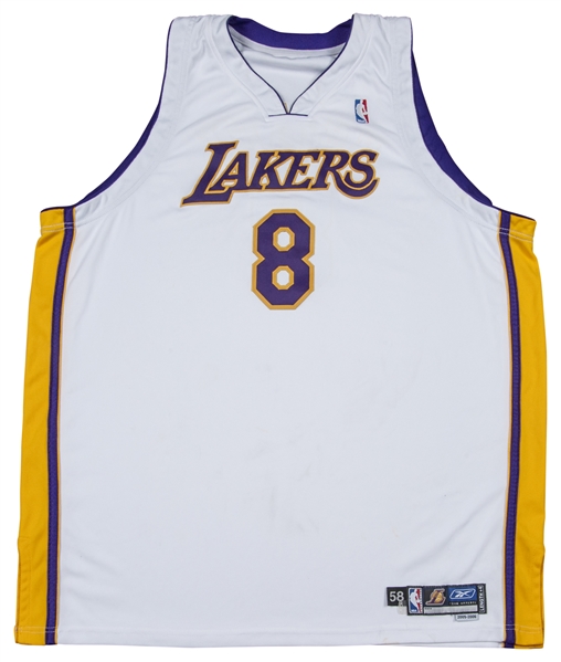 2004-05 Devean George Game-Worn Lakers Jersey White Alternate