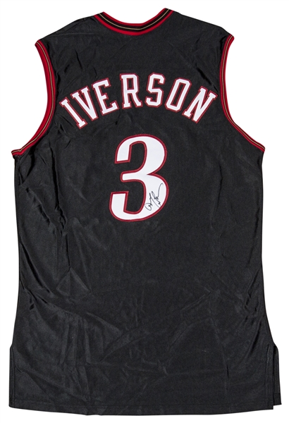SIGNED ALLEN IVERSON 2001 ALL STAR GAME AUTHENTIC JERSEY