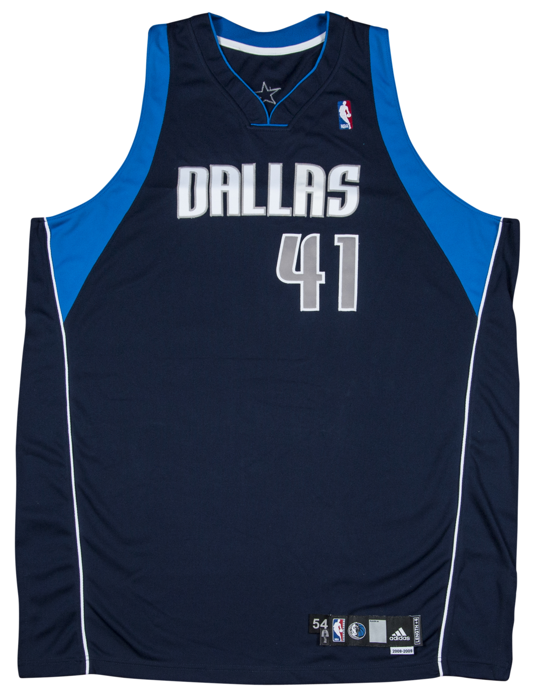 Lot Detail - 2008-09 Dirk Nowitzki Game Used Dallas Mavericks Road Jersey