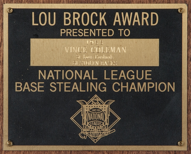 Lou Brock Signed Rawlings Baseball NL Coleman Baseball JSA Certified Q12417