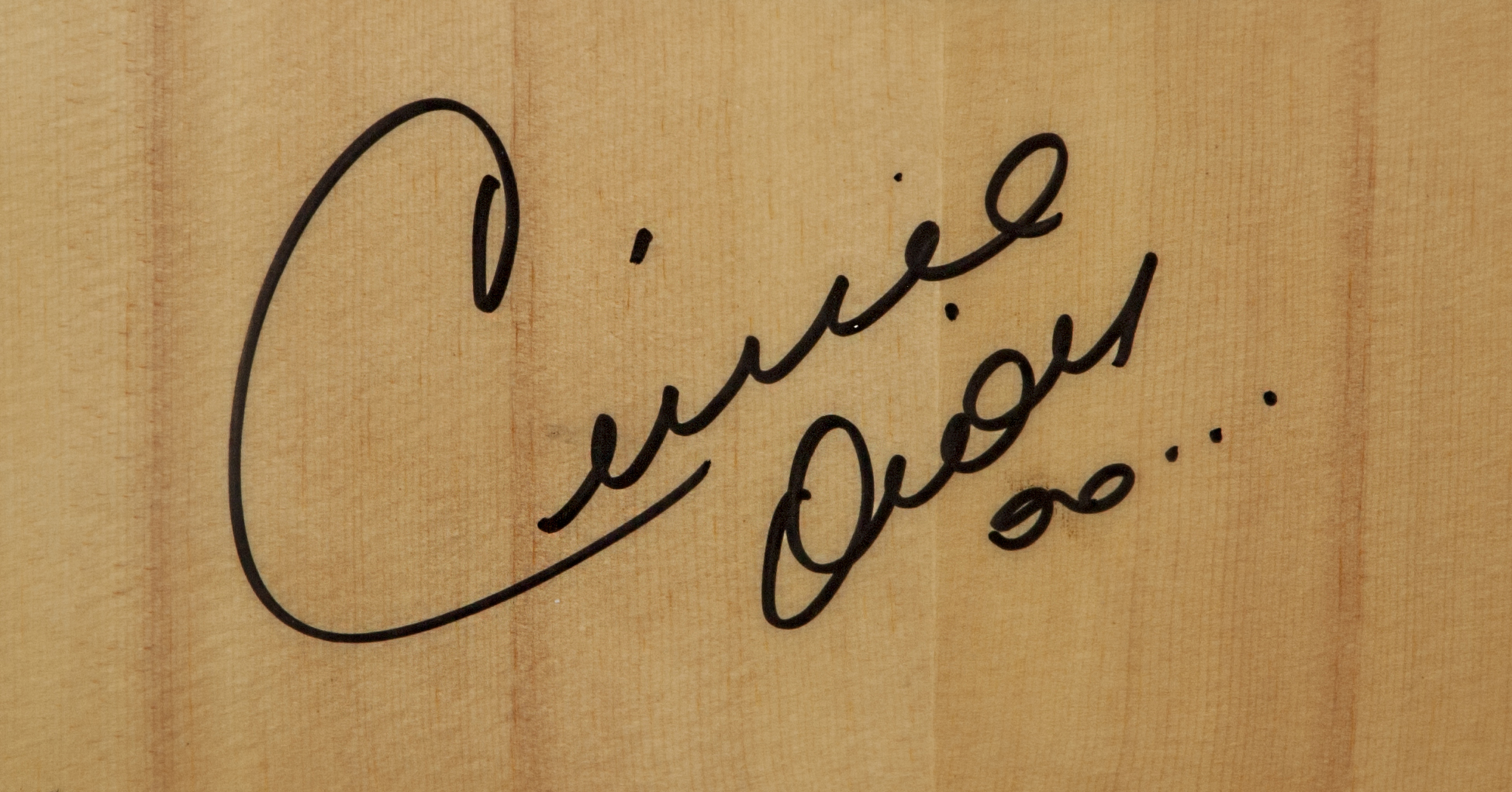 Celine Dion Autographed Epiphone Guitar (PSA/DNA) .