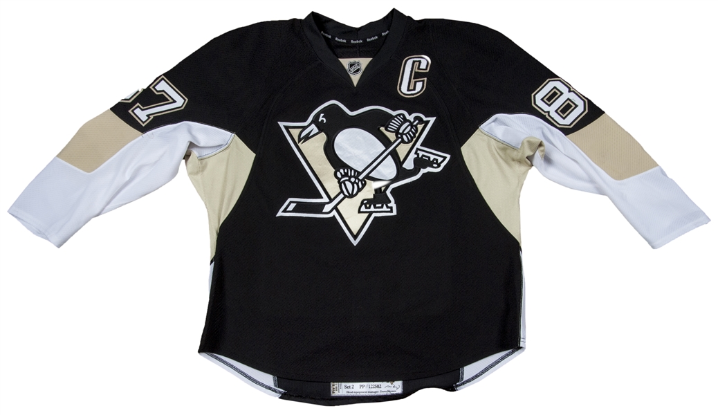 2012 Pittsburgh Penguins practice worn jersey size 58