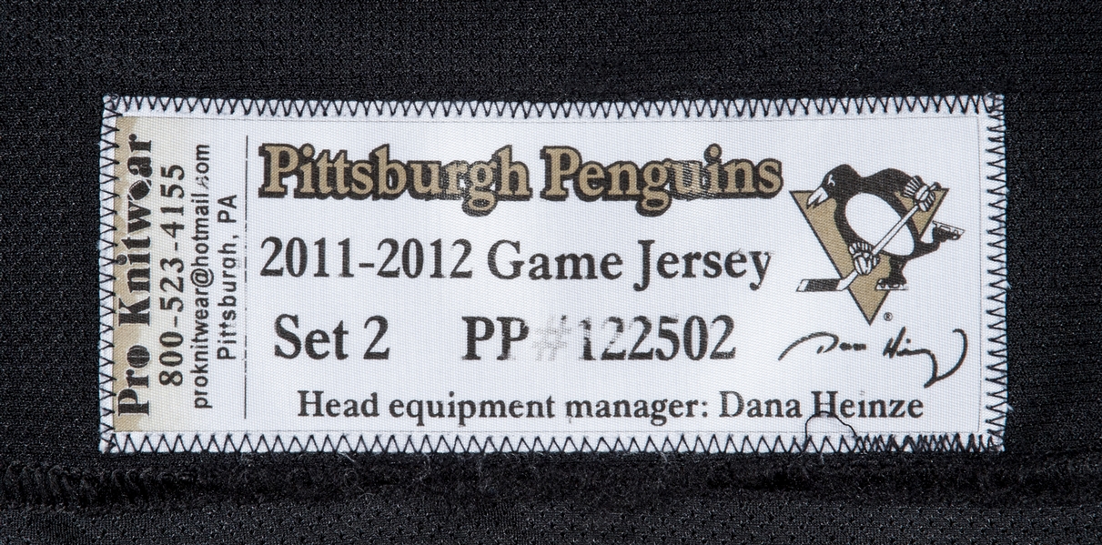 Lot Detail - 2011-12 Sidney Crosby Game Used Pittsburgh Penguins