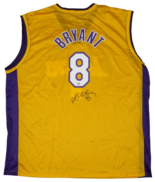Light Blue Lakers Autographed Kobe Bryant Jersey