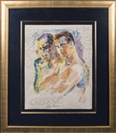 Muhammad Ali Autographed Original Watercolor Artwork by LeRoy Neiman (PSA/DNA)