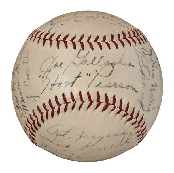 2003 New York Yankees World Series 30 Signatures Team Signed Game Ball MLB  COA - Got Memorabilia