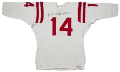 1960 Y.A Tittle Game Used and Signed San Francisco 49ers Road Jersey (MEARS A10 & PSA/DNA)
