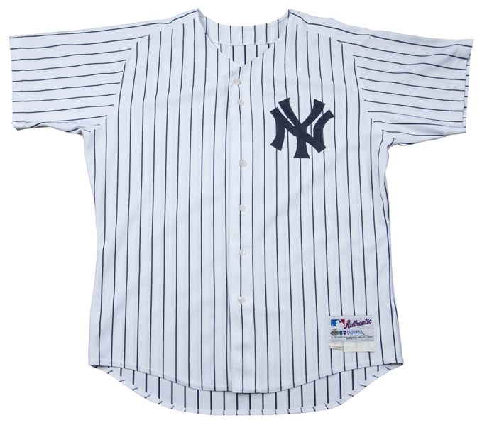 Lot Detail - 2004 Derek Jeter Game Used New York Yankees Pinstripe Home  Jersey (Yankees-Steiner)