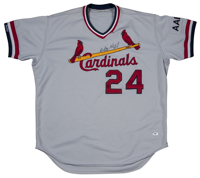 Lot Detail - 1990 Whitey Herzog Game Used and Signed St. Louis Cardinals  Road Jersey (PSA/DNA)