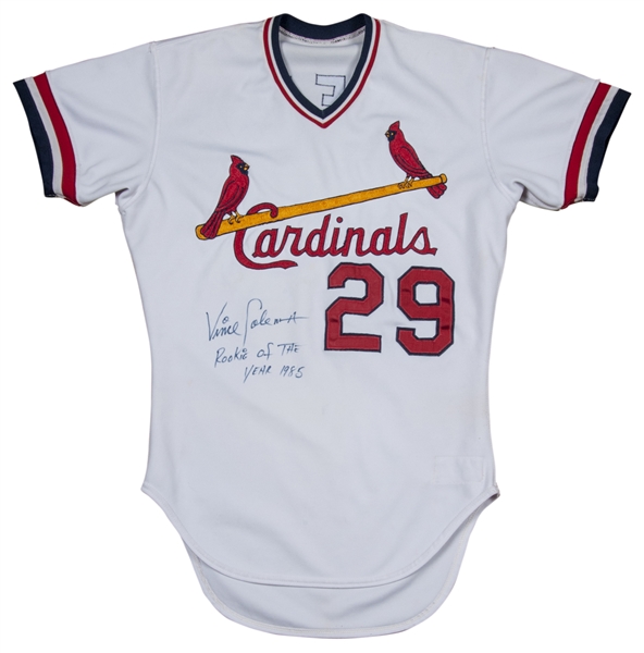 Lot Detail - 1985-87 Vince Coleman Rookie Era Game Used and Signed St.  Louis Cardinals Home Uniform Including Cleats (Jersey, Pant, Socks, and  Cleats) (JT SPORTS & PSA/DNA PreCert)