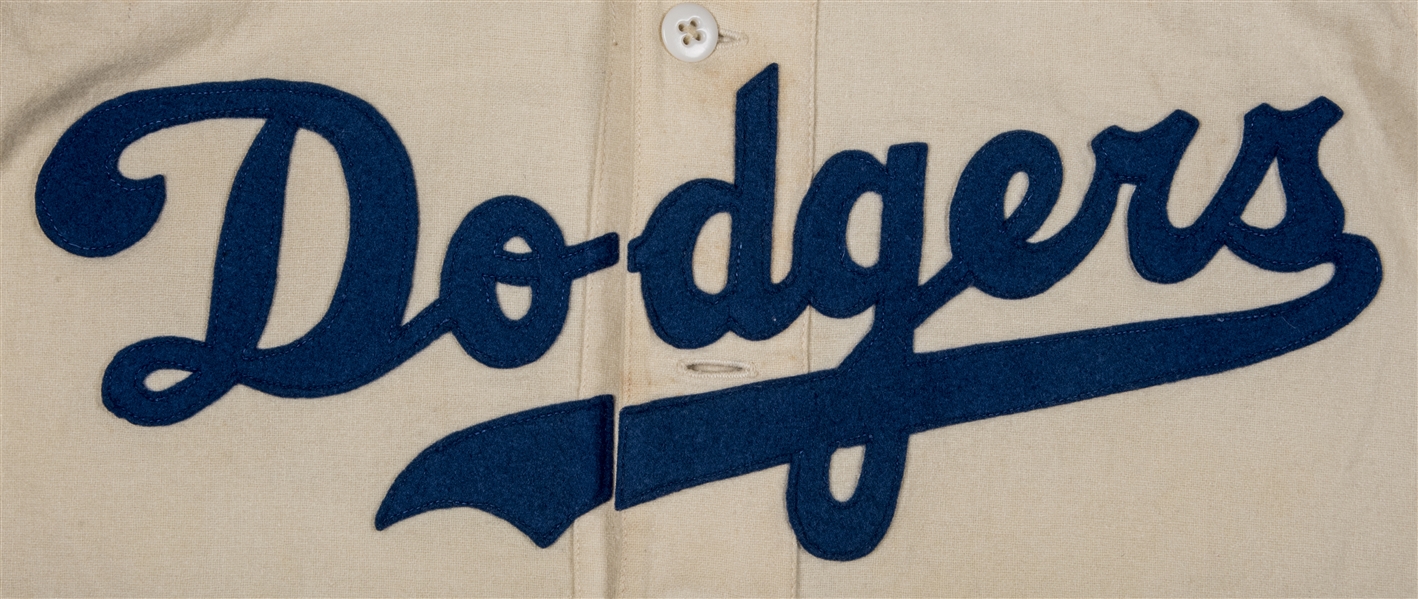 Dodgers Blue Heaven: Eddie Miksis' 1947 World Series Jersey Used